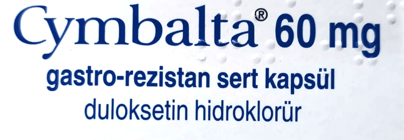CYMBALTA 60 MG (BRAND FROM TURKEY)- 28 TABLETS CYMBALTA 60 MG (BRAND FROM TURKEY)- 28 TABLETS